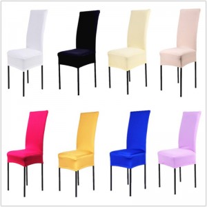1 unidades Polyester Spandex comedor sillas cubiertas para la boda silla cubierta marrón comedor silla asiento CR005690429 ali-16642593